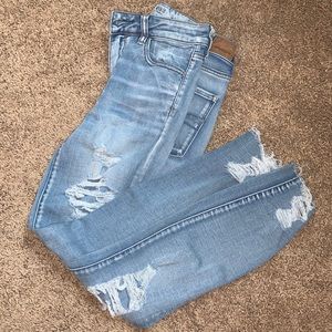 American Eagle Distressed High Waisted Jeans
